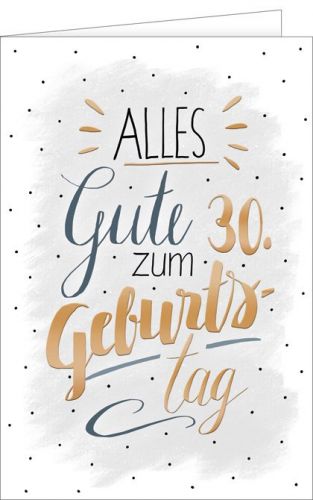 Alles Gute zum 30. Geburtstag