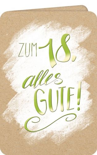Zum 18. Alles Gute